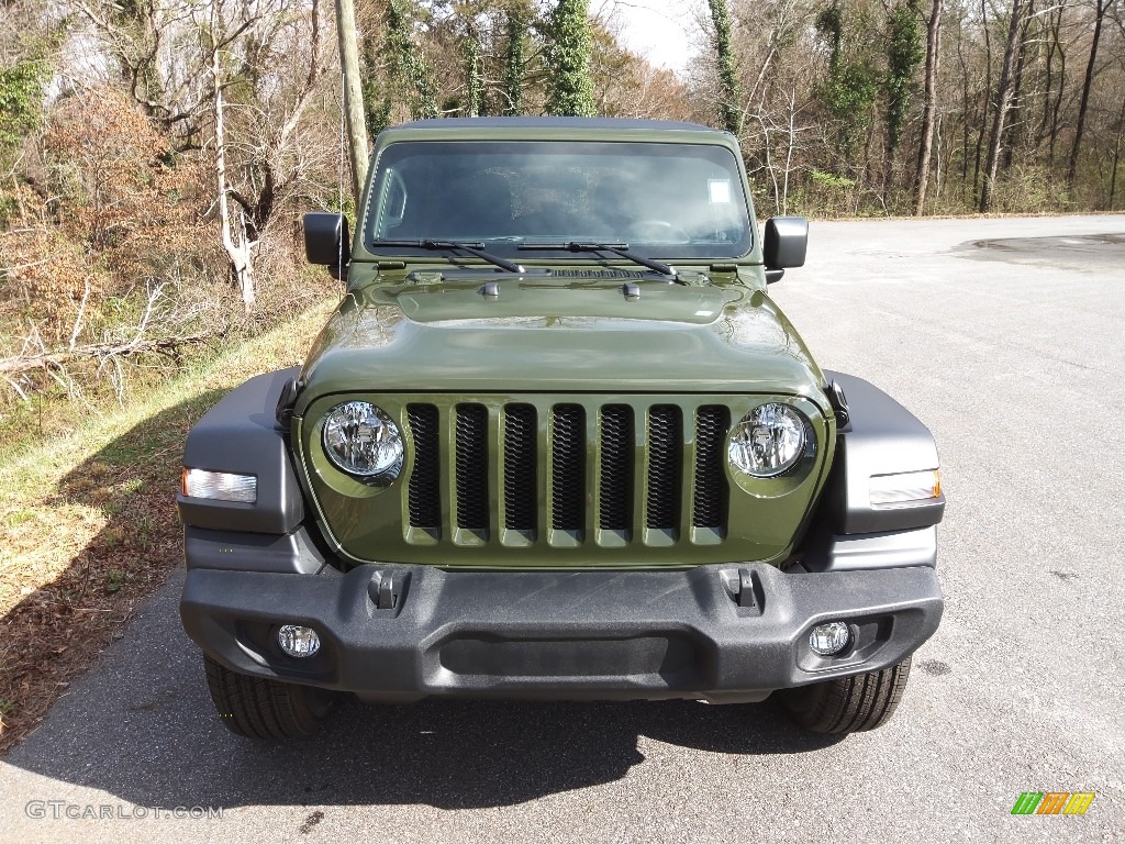 2022 Wrangler Unlimited Sport 4x4 - Sarge Green / Black photo #3