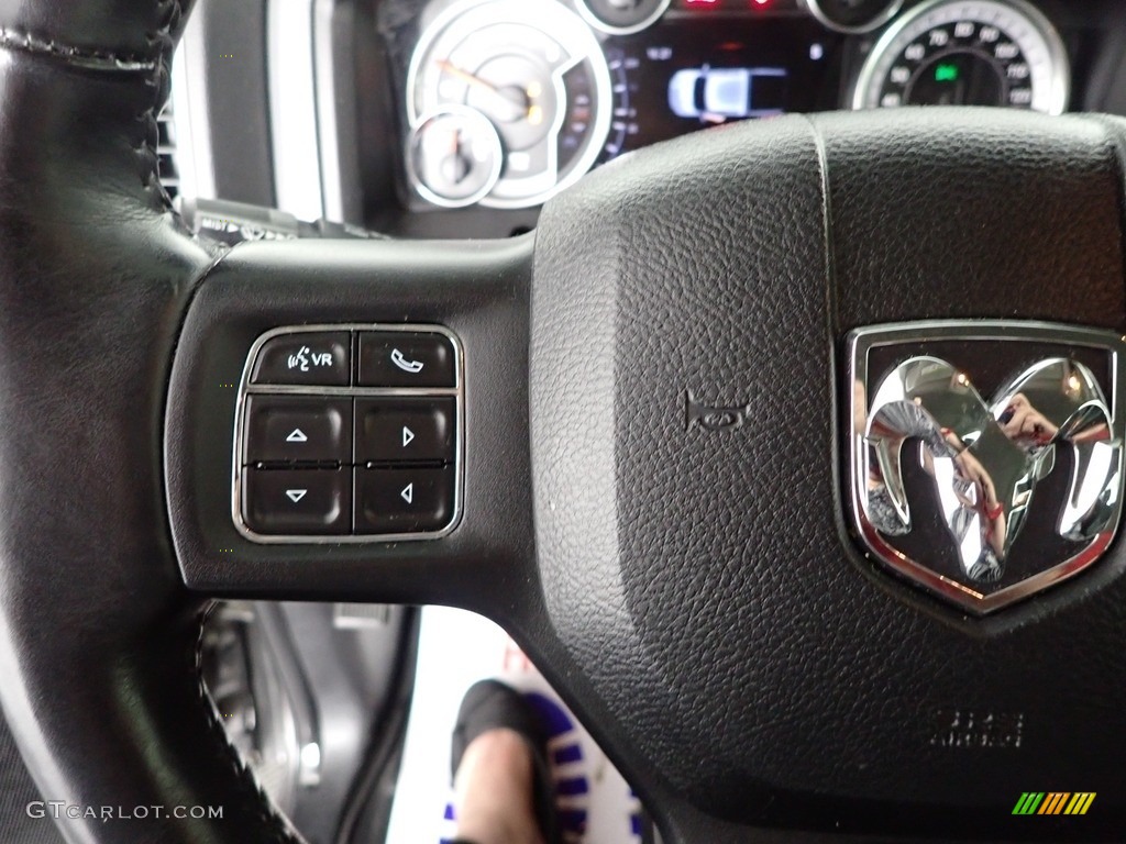 2016 Ram 3500 Big Horn Crew Cab 4x4 Diesel Gray/Black Steering Wheel Photo #143876438