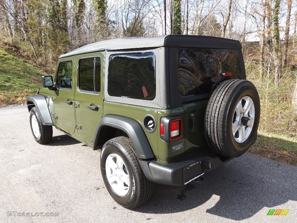 2022 Wrangler Unlimited Sport 4x4 - Sarge Green / Black photo #8