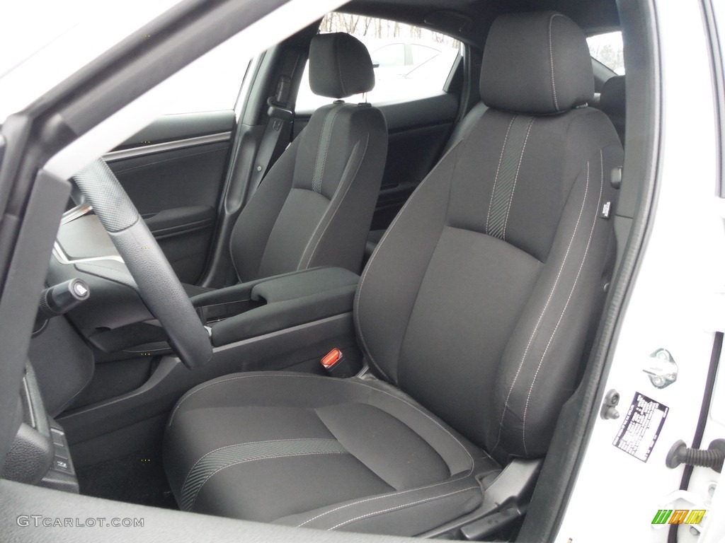2019 Civic EX Hatchback - Taffeta White / Black photo #14