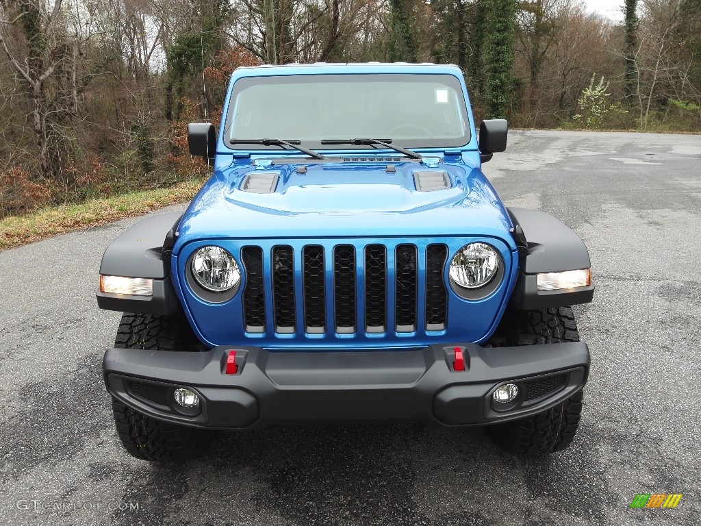 2022 Gladiator Rubicon 4x4 - Hydro Blue Pearl / Black photo #3