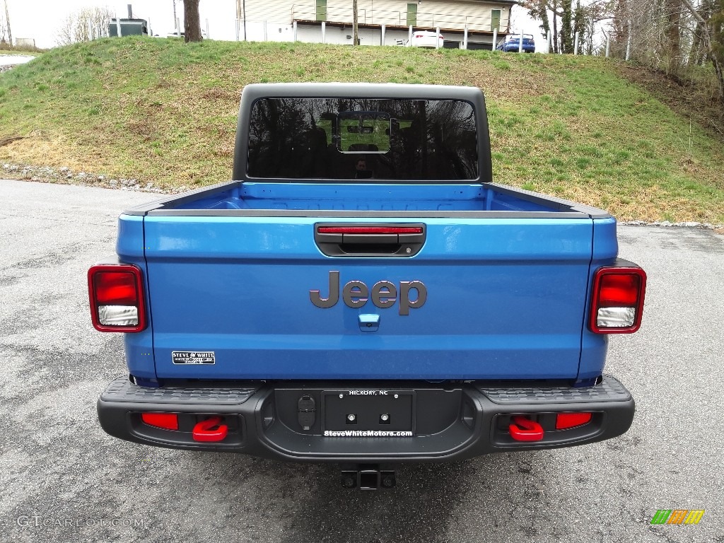 2022 Gladiator Rubicon 4x4 - Hydro Blue Pearl / Black photo #7