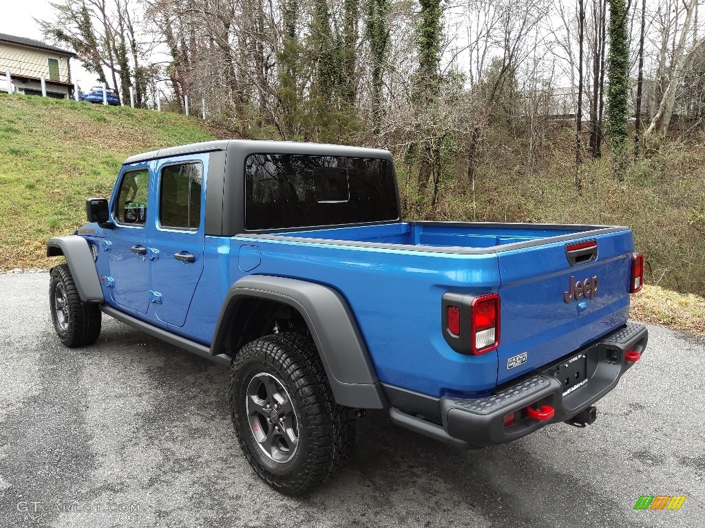 2022 Gladiator Rubicon 4x4 - Hydro Blue Pearl / Black photo #9