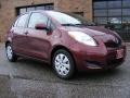 2009 Carmine Red Metallic Toyota Yaris 5 Door Liftback  photo #1