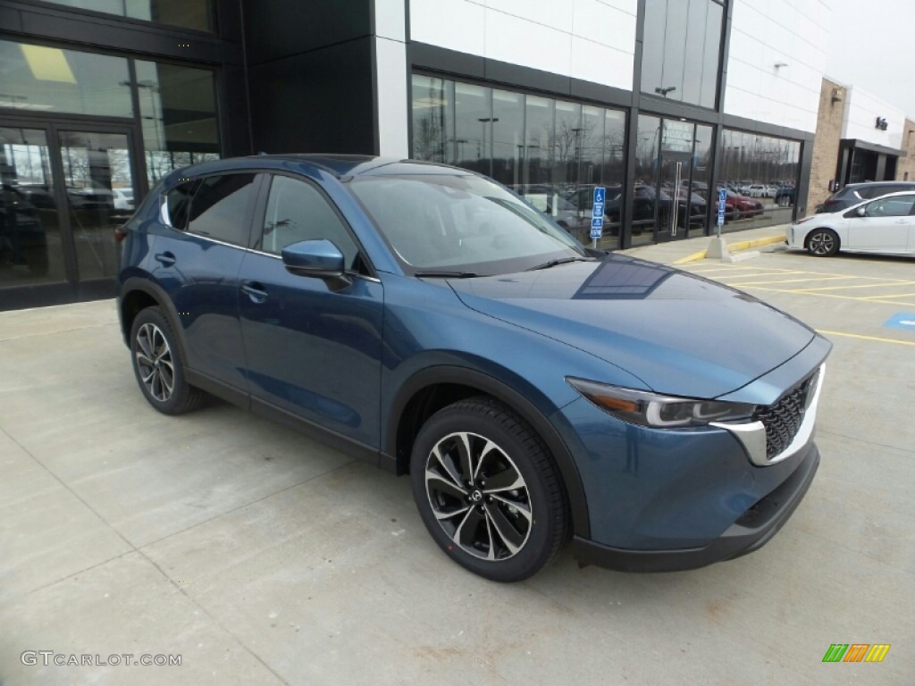 2022 CX-5 S Premium AWD - Eternal Blue Mica / Black photo #1