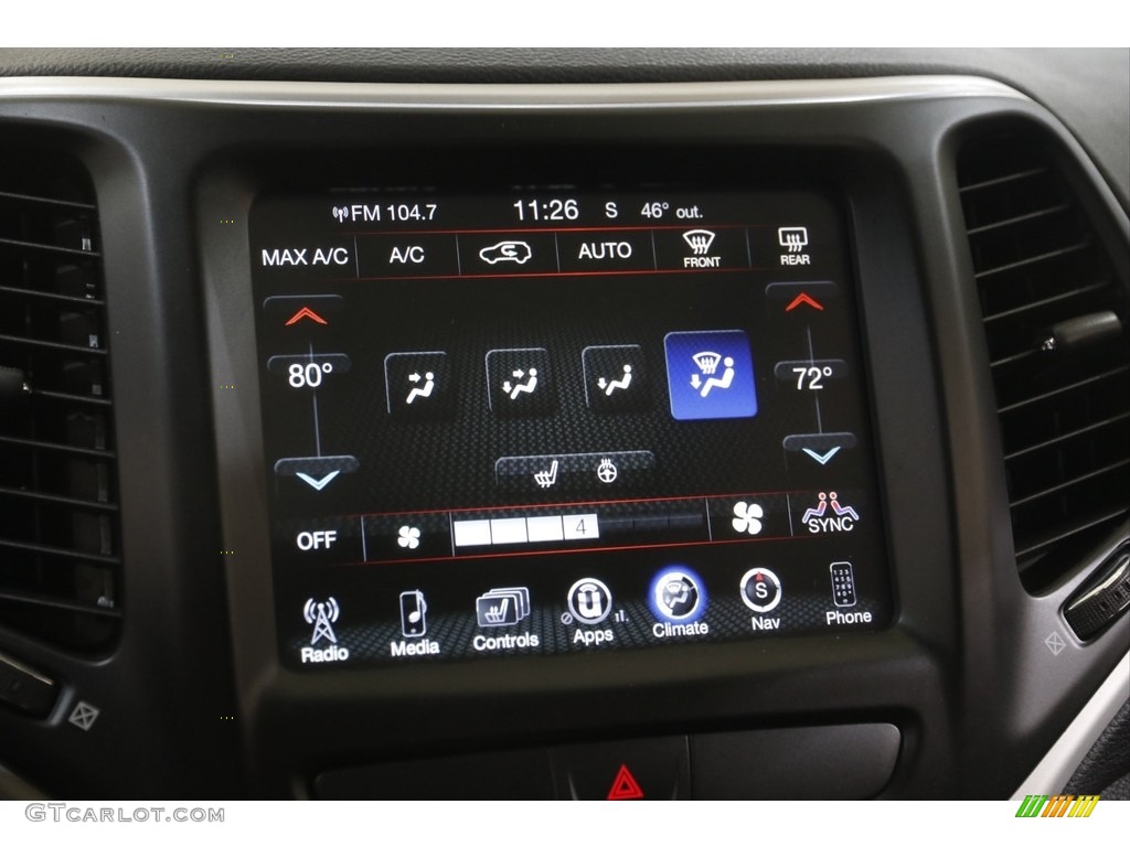2018 Cherokee Latitude Plus 4x4 - Rhino / Black photo #12