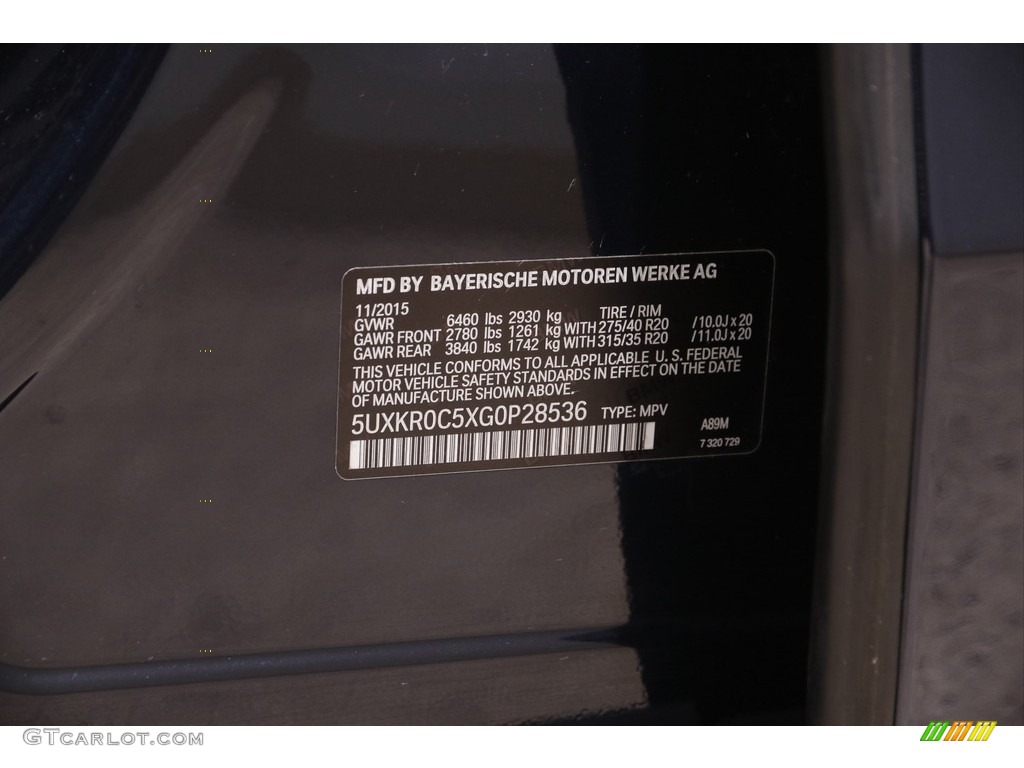 2016 X5 xDrive35i - Imperial Blue Metallic / Black photo #23