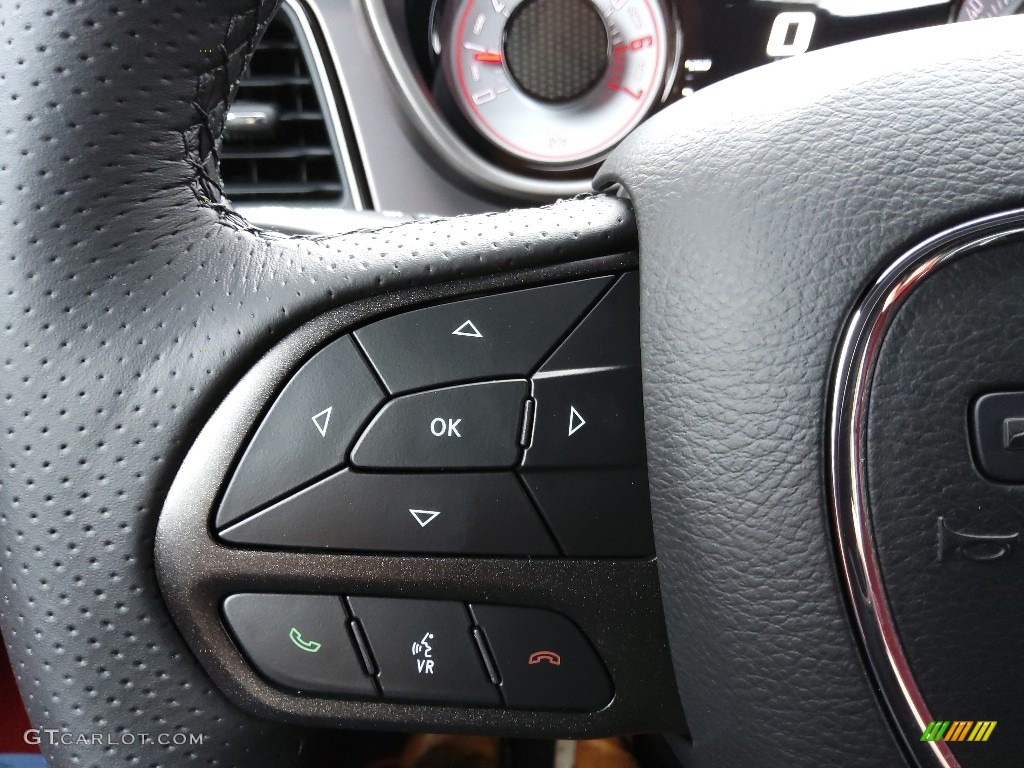 2022 Dodge Challenger R/T Scat Pack Shaker Ruby Red/Black Steering Wheel Photo #143881118