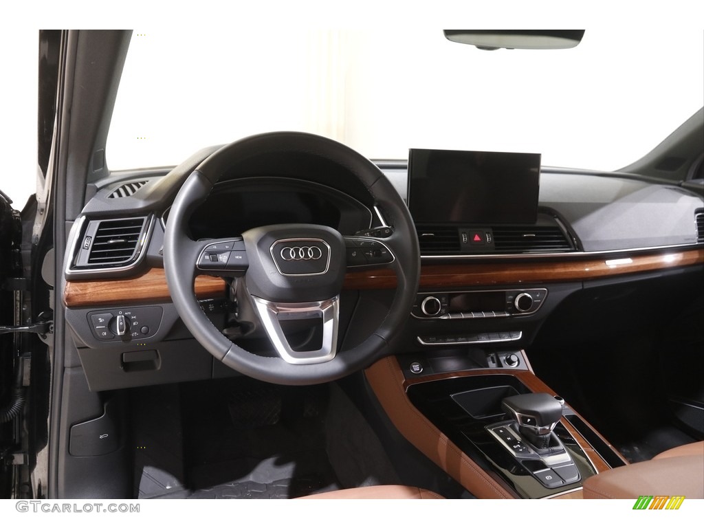 2021 Q5 Premium Plus quattro - Mythos Black Metallic / Okapi Brown photo #6