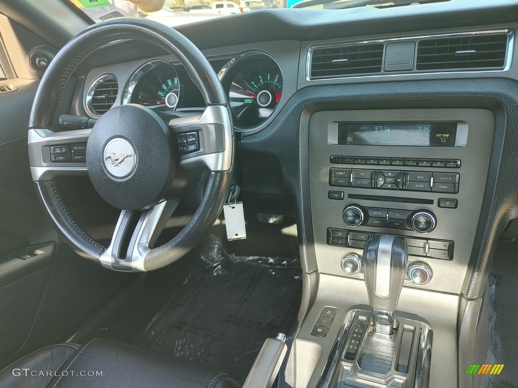 2013 Mustang V6 Premium Coupe - Sterling Gray Metallic / Charcoal Black photo #4