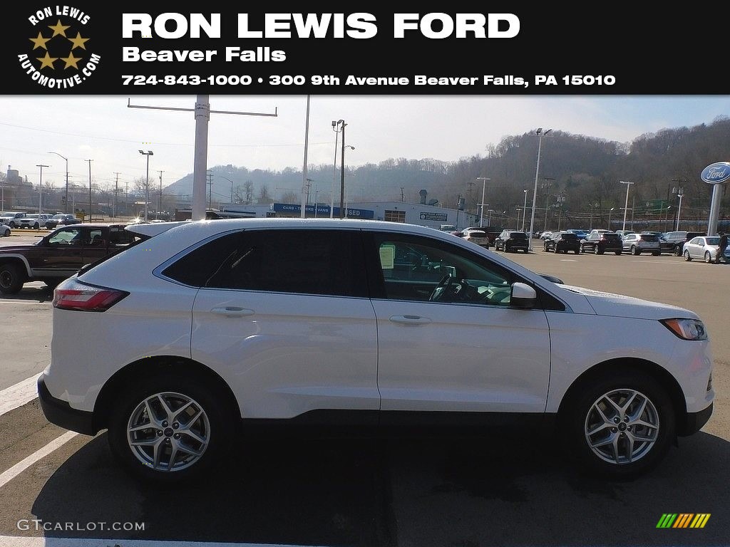 2022 Edge SEL AWD - Star White Metallic / Ebony photo #1