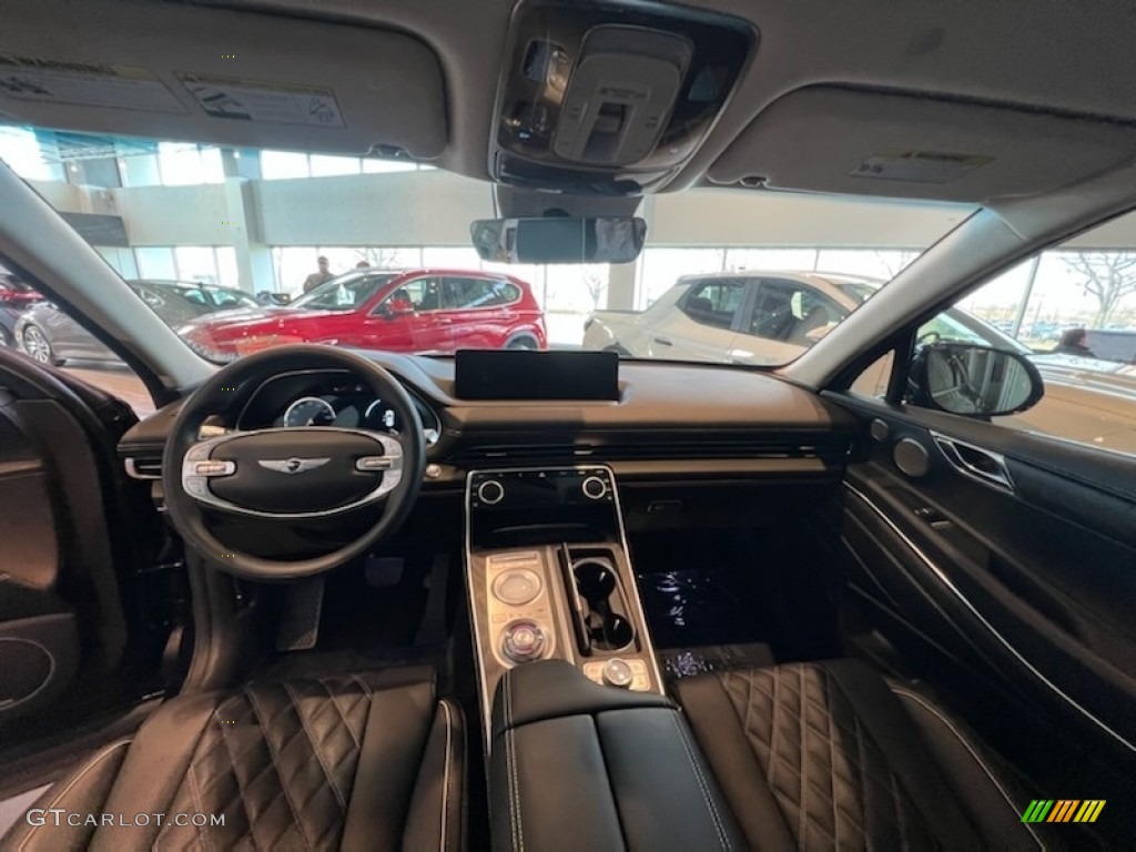 2021 Genesis GV80 3.5T AWD Black Dashboard Photo #143882901