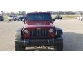 2010 Flame Red Jeep Wrangler Unlimited Sport 4x4  photo #7