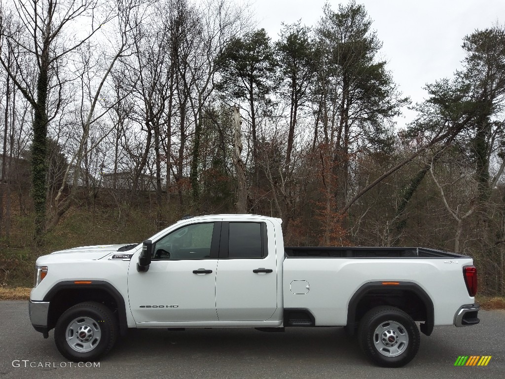 Summit White 2021 GMC Sierra 2500HD Double Cab 4WD Exterior Photo #143883468