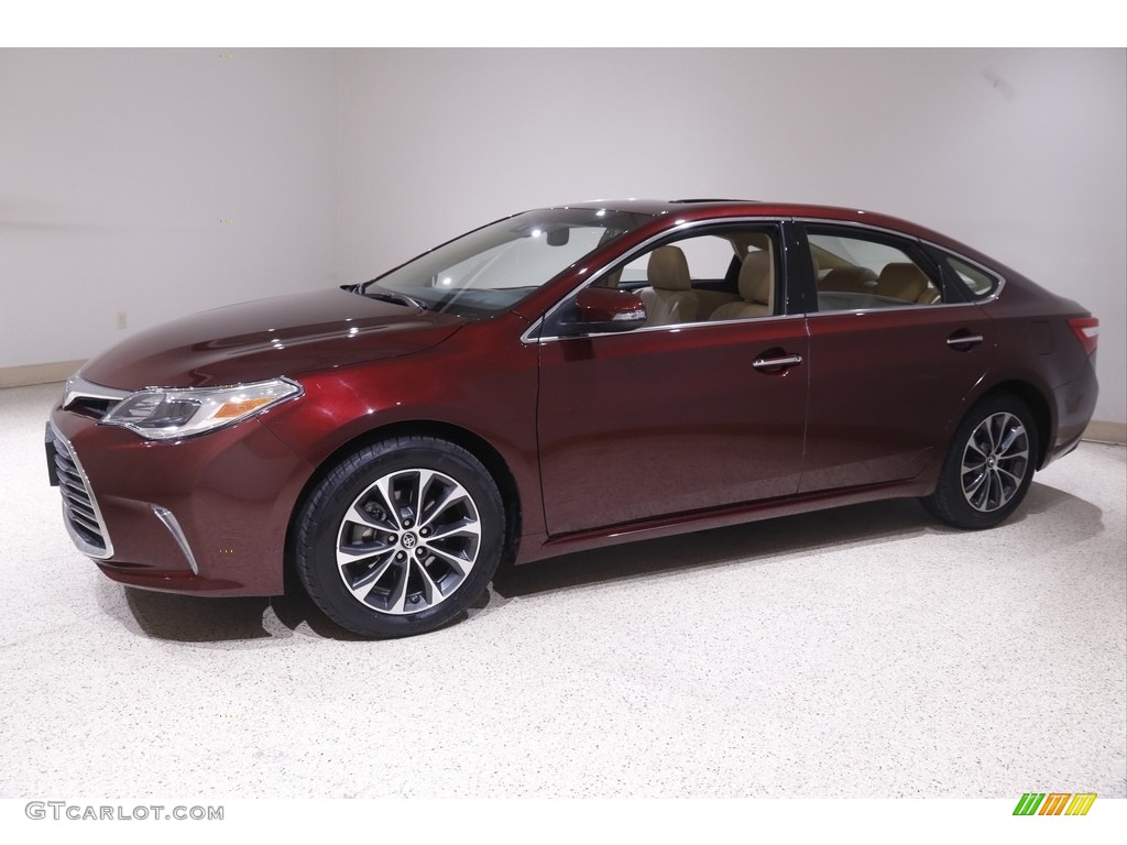 2018 Avalon XLE - Ooh La La Rouge Mica / Almond photo #3