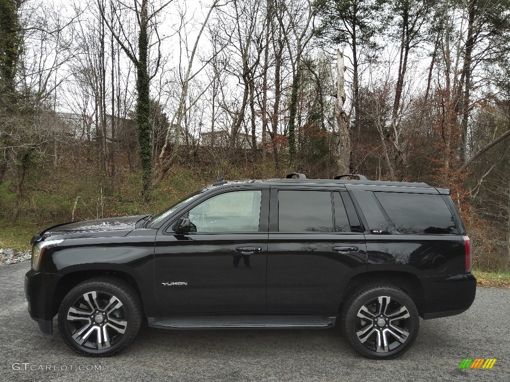 Onyx Black 2019 GMC Yukon SLT 4WD Exterior Photo #143884143