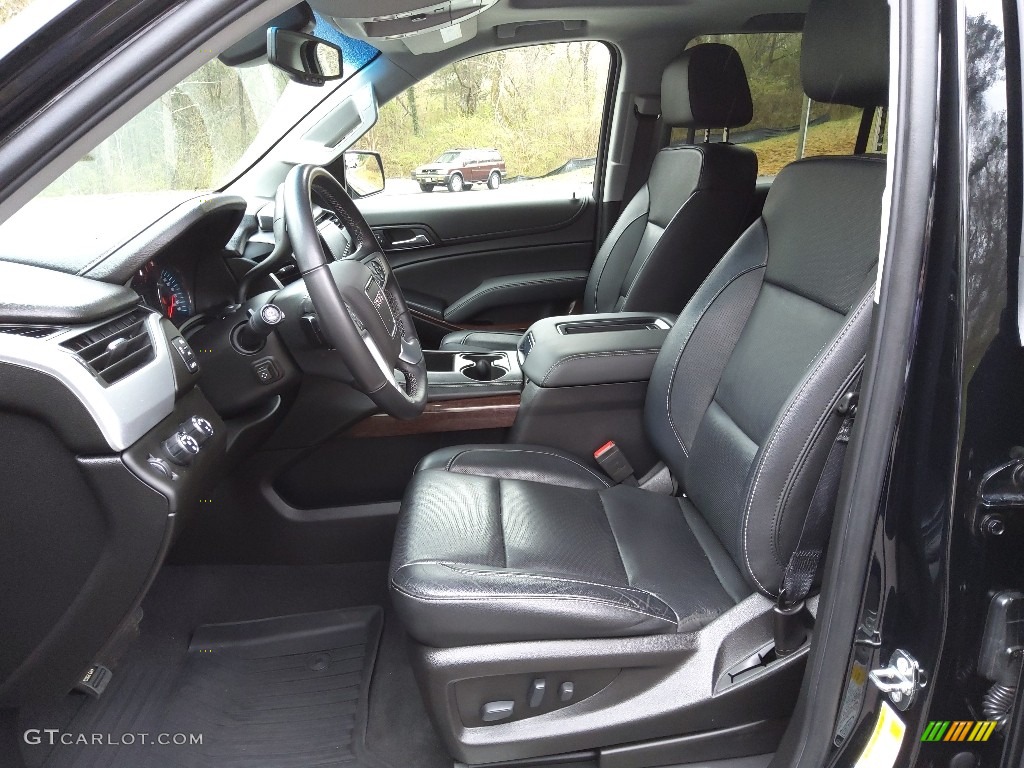 Jet Black Interior 2019 GMC Yukon SLT 4WD Photo #143884476