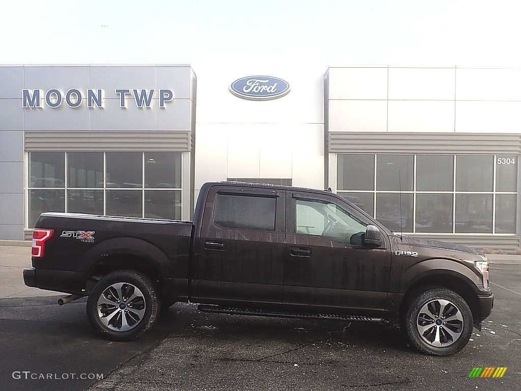 2020 F150 STX SuperCrew 4x4 - Magma Red / Medium Earth Gray photo #1