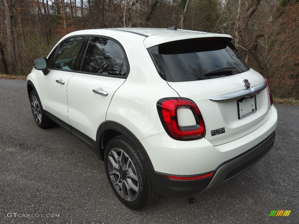 2022 500X Trekking AWD - Bianco Gelato (White) / Black photo #8