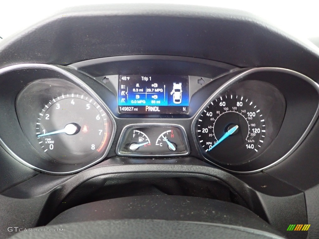 2015 Focus SE Sedan - Tuxedo Black Metallic / Medium Light Stone photo #20