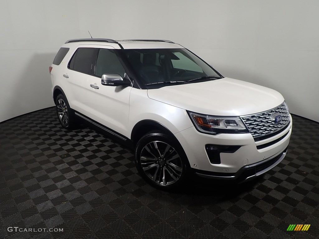 2019 Explorer Platinum 4WD - White Platinum / Medium Black photo #5