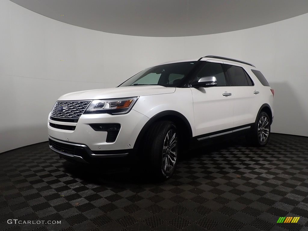 2019 Explorer Platinum 4WD - White Platinum / Medium Black photo #10