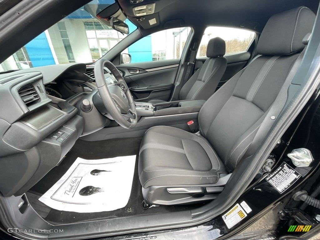 2021 Civic LX Hatchback - Crystal Black Pearl / Black photo #6