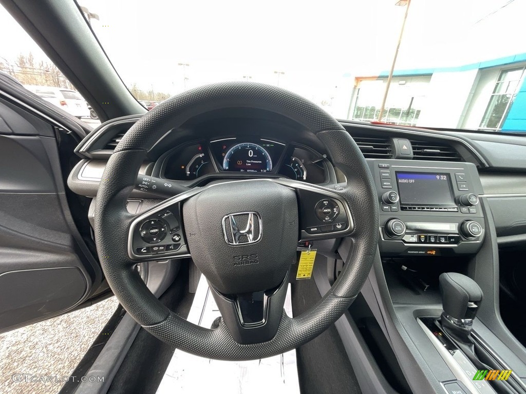 2021 Civic LX Hatchback - Crystal Black Pearl / Black photo #9