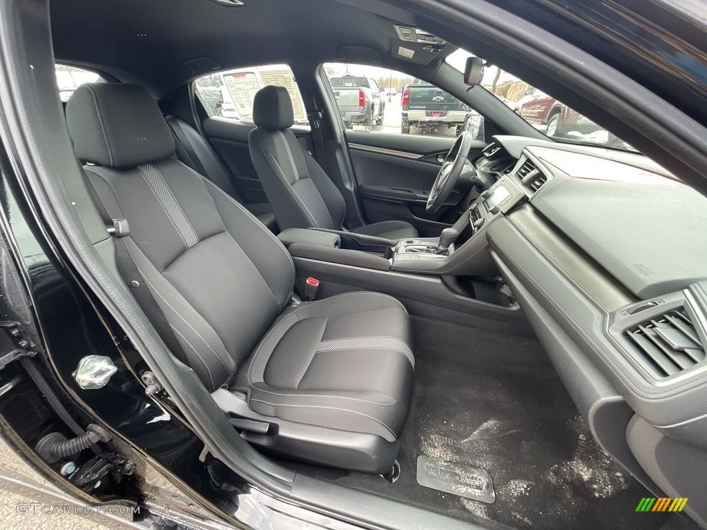 2021 Civic LX Hatchback - Crystal Black Pearl / Black photo #18