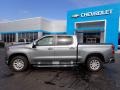 2021 Satin Steel Metallic Chevrolet Silverado 1500 LT Crew Cab 4x4  photo #3