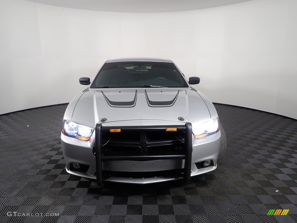 2014 Charger Police - Bright Silver Metallic / Black photo #2