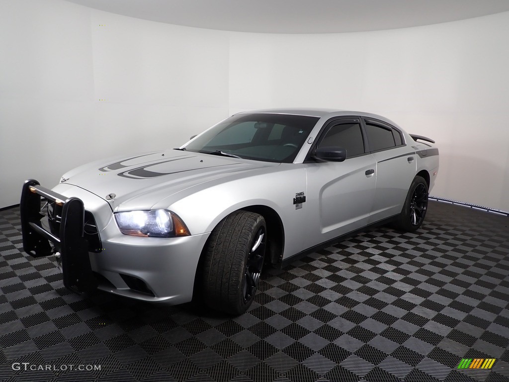 2014 Charger Police - Bright Silver Metallic / Black photo #3