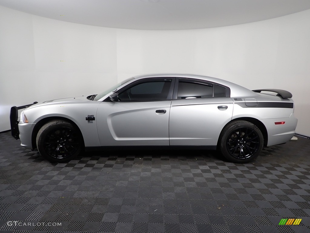 2014 Charger Police - Bright Silver Metallic / Black photo #4