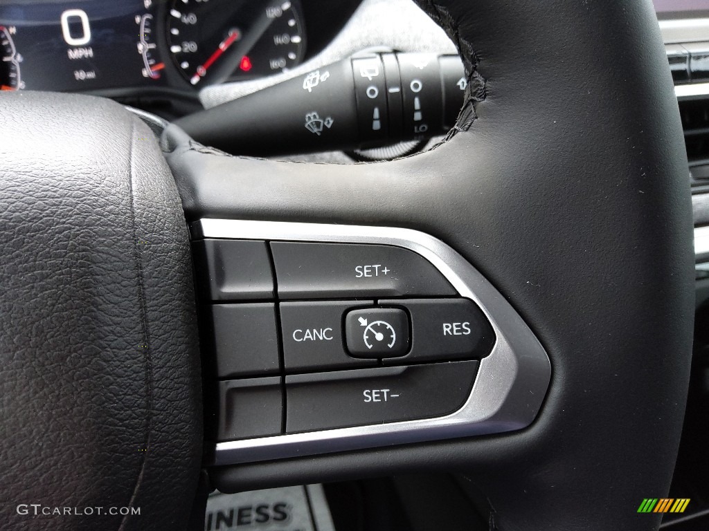 2022 Jeep Compass Latitude Lux 4x4 Black Steering Wheel Photo #143890776