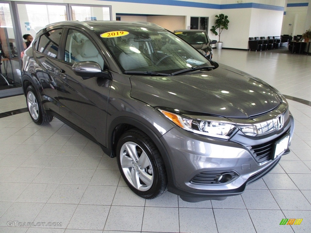 Modern Steel Metallic 2019 Honda HR-V EX AWD Exterior Photo #143891412