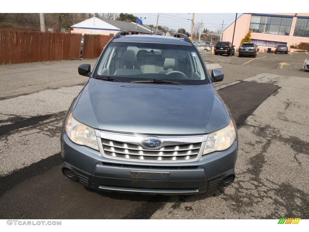 2011 Forester 2.5 X Premium - Sage Green Metallic / Platinum photo #2