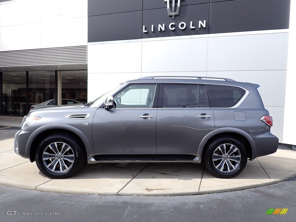 Gun Metallic 2018 Nissan Armada SL 4x4 Exterior Photo #143893092