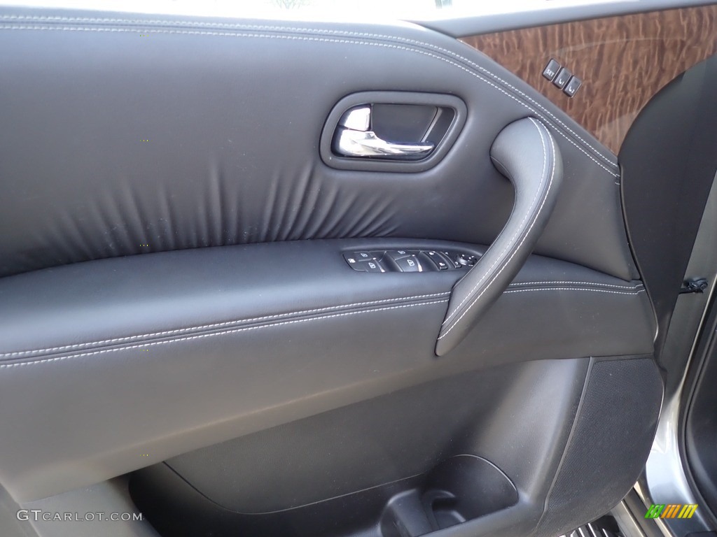 2018 Nissan Armada SL 4x4 Charcoal Door Panel Photo #143893143