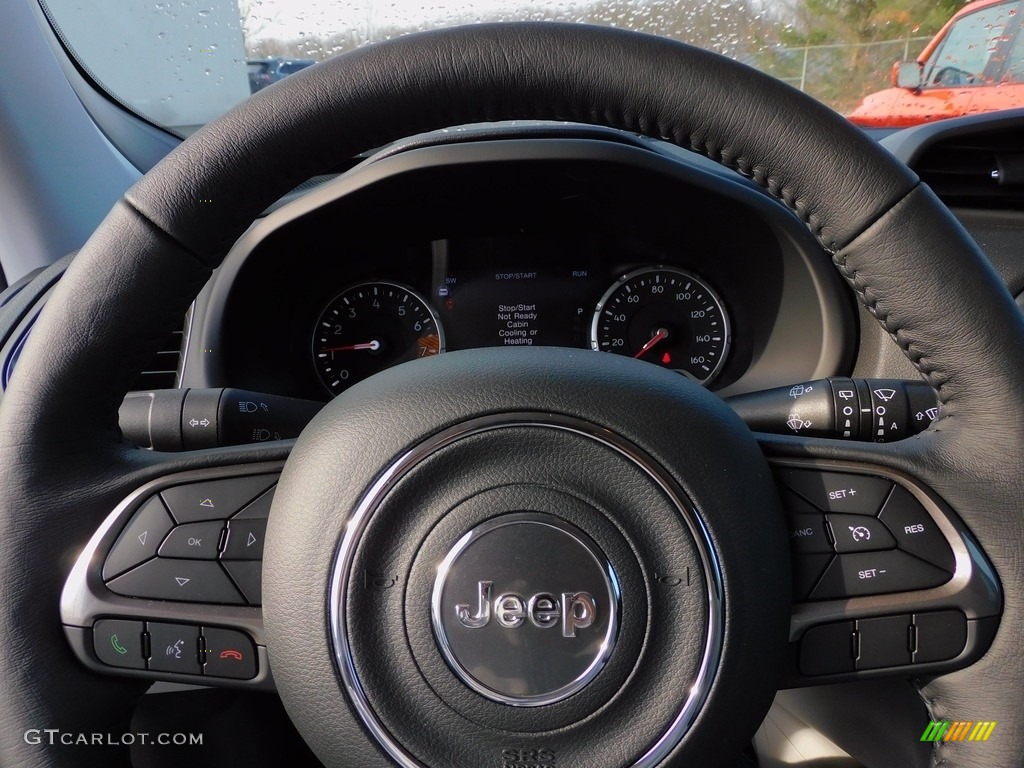 2022 Jeep Renegade Latitude 4x4 Black Steering Wheel Photo #143893871