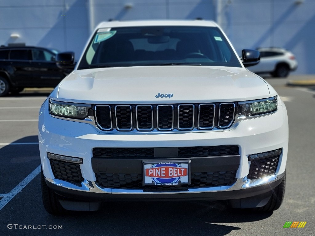 2022 Grand Cherokee L Limited 4x4 - Bright White / Global Black photo #2