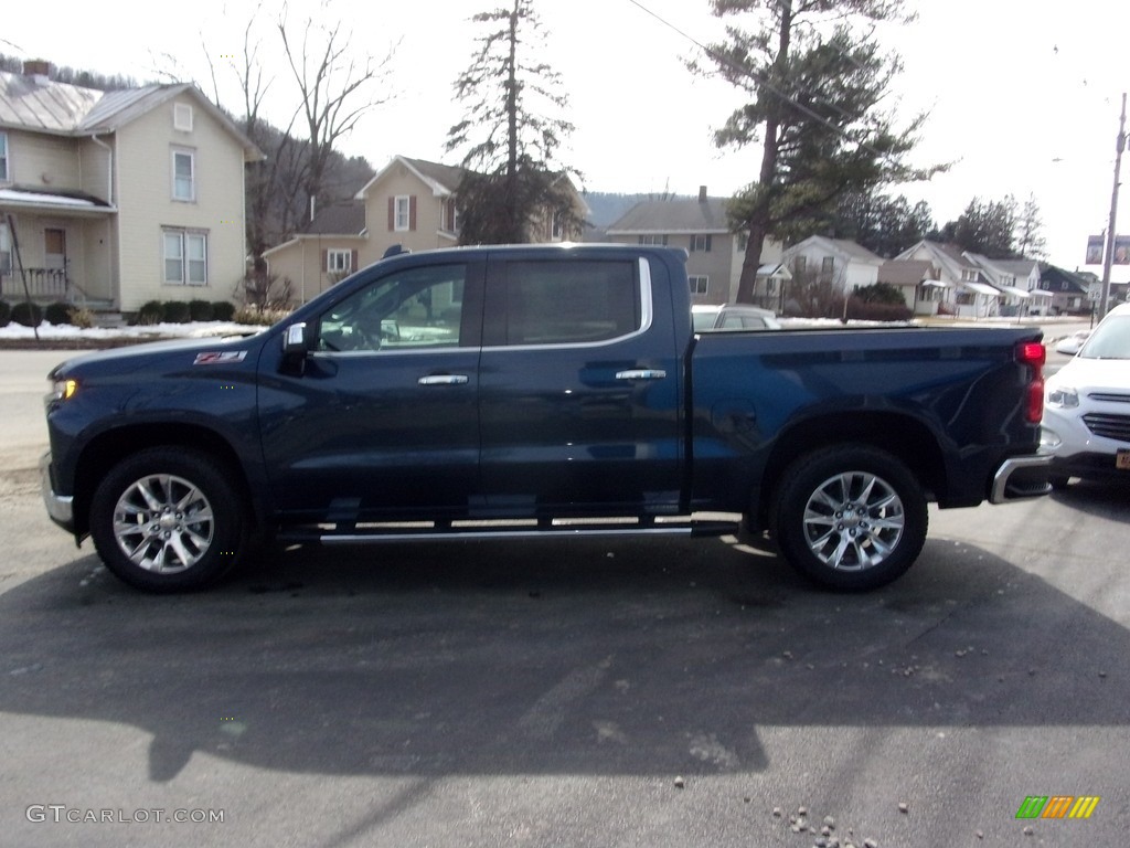 2022 Silverado 1500 Limited LTZ Crew Cab 4x4 - Northsky Blue Metallic / Gideon/­Very Dark Atmosphere photo #6