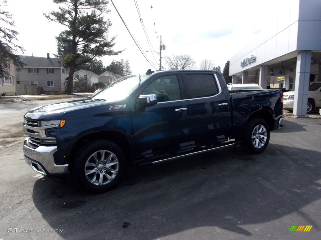 2022 Silverado 1500 Limited LTZ Crew Cab 4x4 - Northsky Blue Metallic / Gideon/­Very Dark Atmosphere photo #7