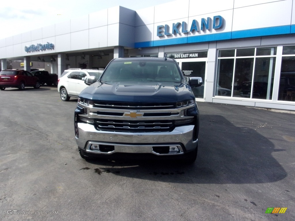2022 Silverado 1500 Limited LTZ Crew Cab 4x4 - Northsky Blue Metallic / Gideon/­Very Dark Atmosphere photo #8