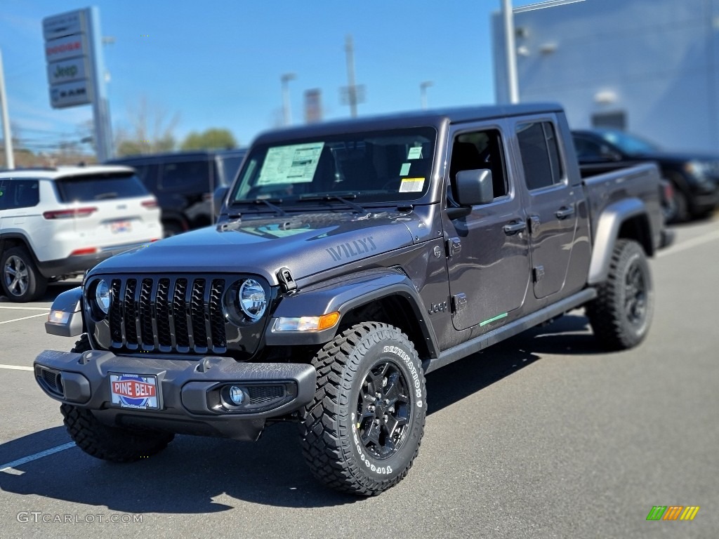 2022 Gladiator Willys 4x4 - Granite Crystal Metallic / Black photo #1