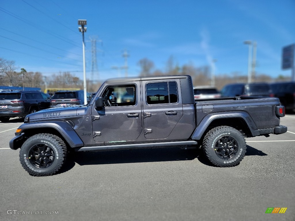 2022 Gladiator Willys 4x4 - Granite Crystal Metallic / Black photo #3