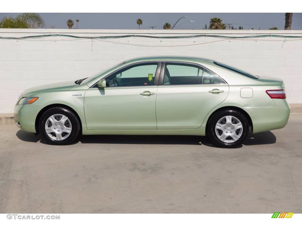 2009 Camry Hybrid - Aloe Green Metallic / Ash photo #10