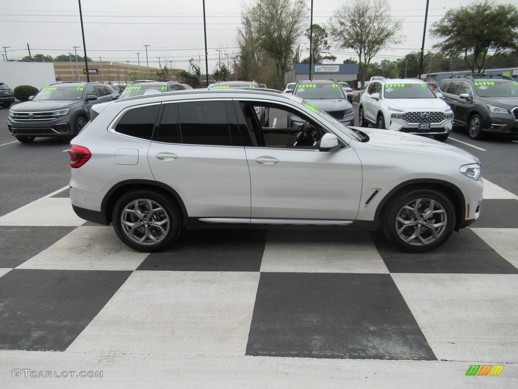 2021 X3 xDrive30i - Mineral White Metallic / Canberra Beige/Black photo #3