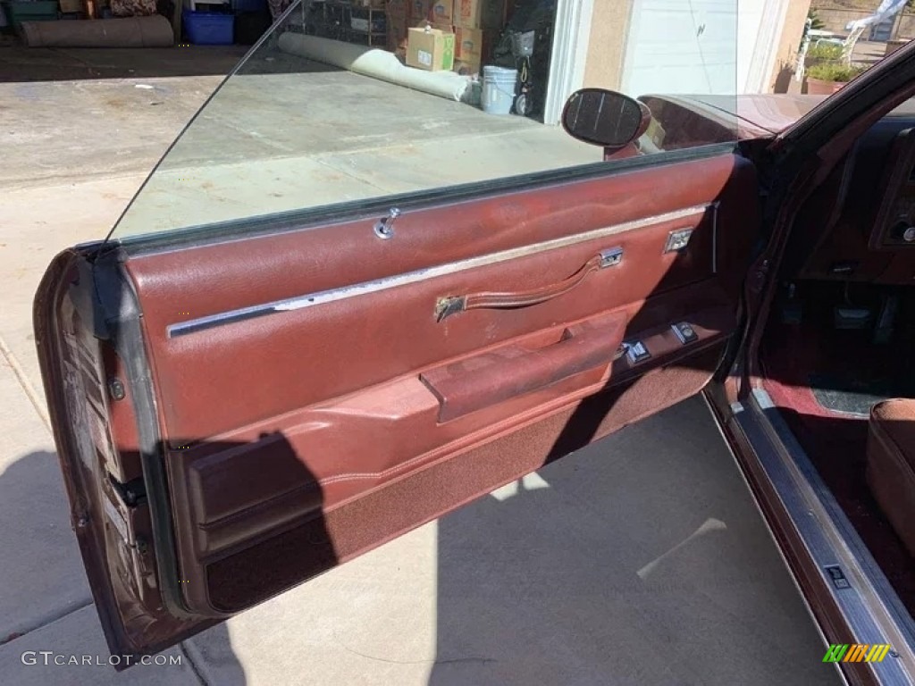 1981 Chevrolet El Camino Royal Knight Maroon Door Panel Photo #143898761