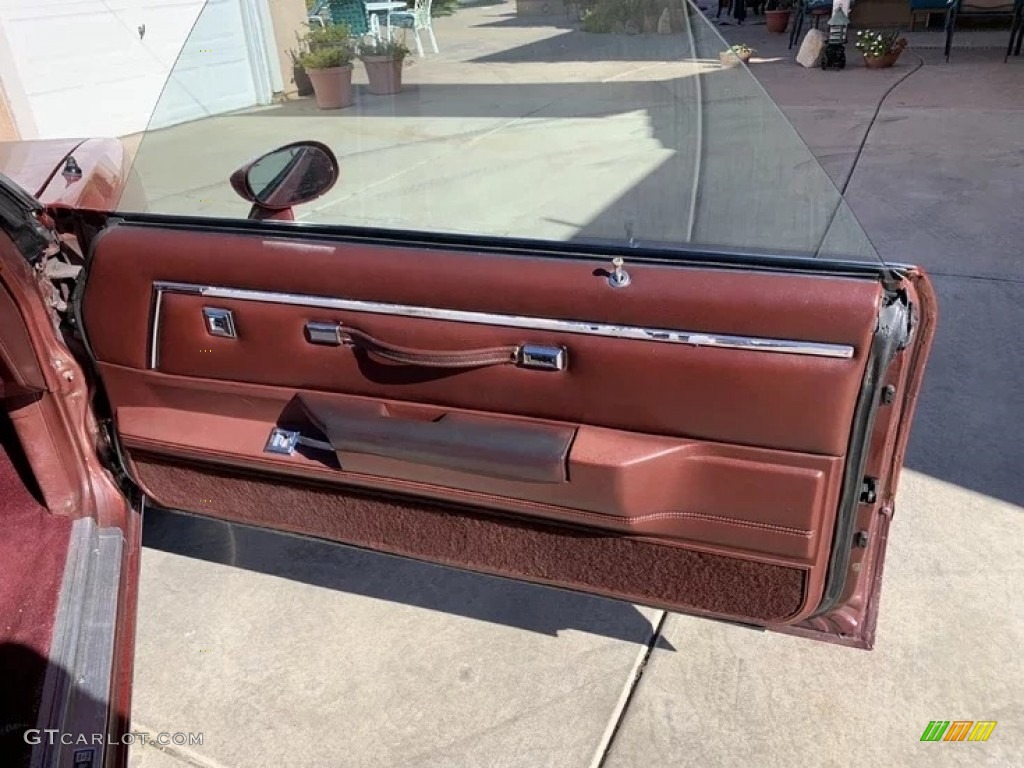 1981 Chevrolet El Camino Royal Knight Maroon Door Panel Photo #143898850