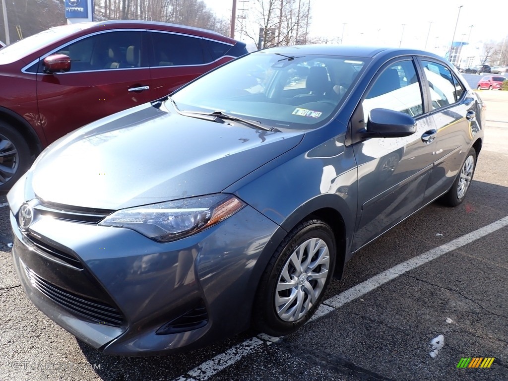 2018 Corolla LE - Galactic Aqua Mica / Black photo #1